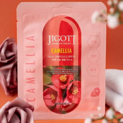 Jigott Camellia Real Ampoule Mask 27ml