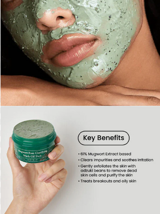 Axis-y Mugwort Pore Clarifying Wash Off Pack 100ml