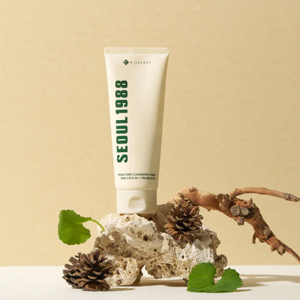 K-SECRET SEOUL 1988 Cleansing Foam: Pine Cica 1% + Probiotics 150ml