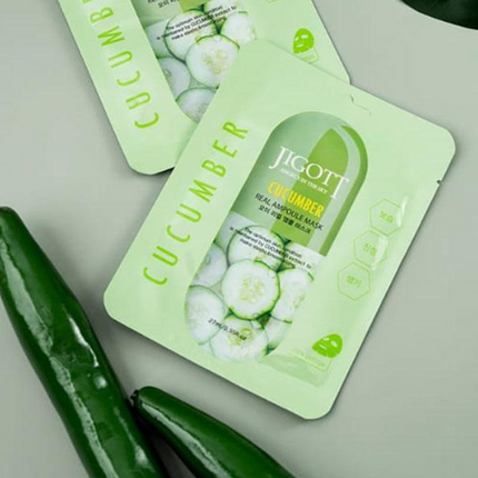 Jigott Cucumber Real Ampoule Mask 27ml