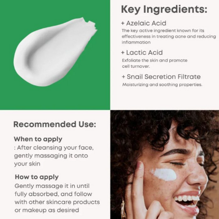 NINE LESS - A Control Azelaic Acid Cream 50ml