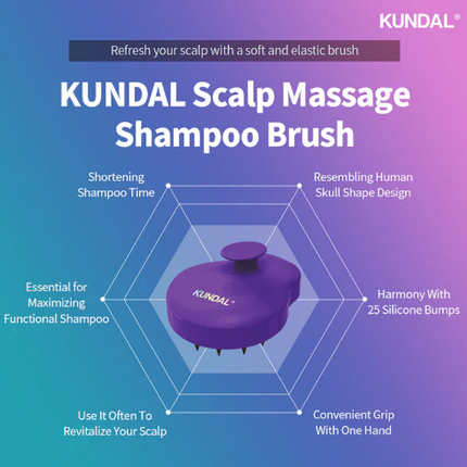 Kundal Scalp Massage Shampoo Brush