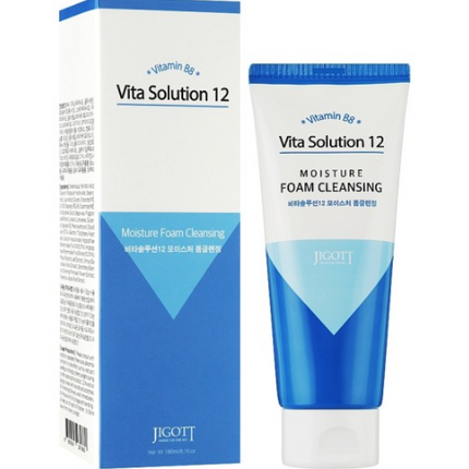 Jigott Vita Solution 12 Moisture Foam Cleansing 180ml