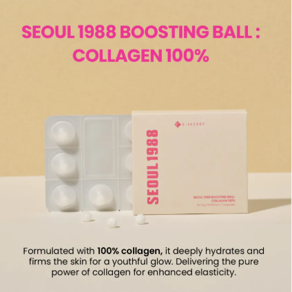K-SECRET SEOUL 1988 BOOSTING BALL : COLLAGEN 100%  7 κάψουλες