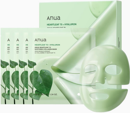 Anua Heartleaf 70 Soothing Collagen Mask 38g