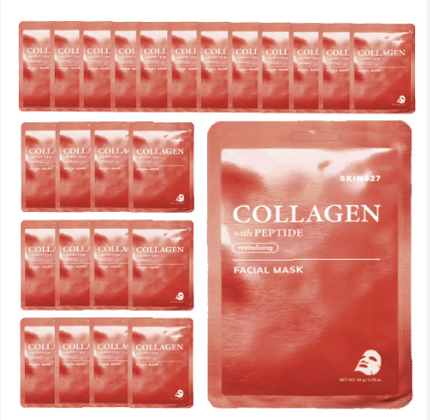 SKIN627 Collagen With Peptide Sheet Mask 22g