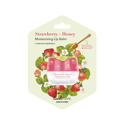 LOOK AT ME Strawberry+Honey Moisturizing Lip Balm 6g