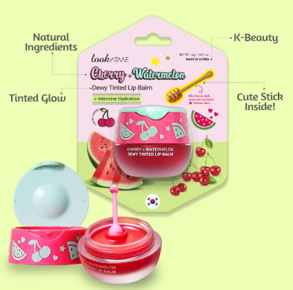 LOOK AT ME Cherry Watermelon Dewy Tinted Lip Balm 6g
