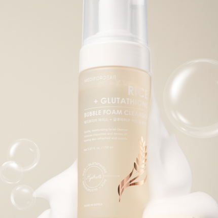 MEDIFORDEAR Rice Glutathione Bubble Foam Cleanser 210g
