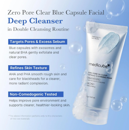 Medicube  Zero Pore Sa Clear Capsule Cleansing Foam 120ml