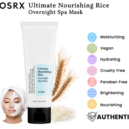 COSRX Ultimate Nourishing Rice Overnight Spa Mask 60ml