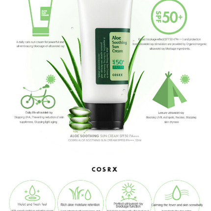 Cosrx Aloe Soothing Sun Cream SPF50+ PA+++