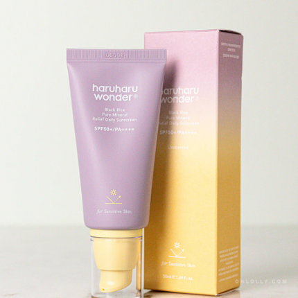 Haruharu wonder Black Rice Pure Mineral Relief Daily Sunscreen SPF50+/PA++++ 50ml