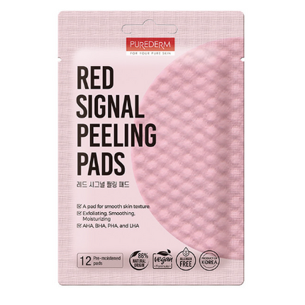 PUREDERM Red Signal Peeling Pads, 12τεμ